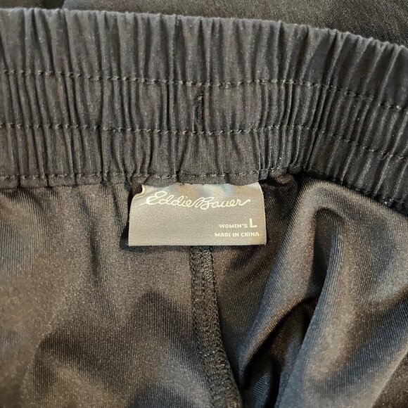 Eddie Bauer Womens Large Black Tulip Hem Skort With Drawstring & Pockets Logo - Picture 4 of 8